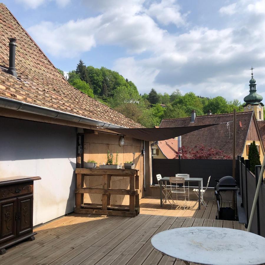 Appartement Vintage A L Ancienne Forge Muhlbach-sur-Munster Bagian luar foto